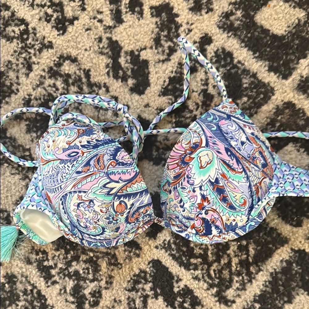 Colorful Paisley Bikini Top Victoria’s Secret